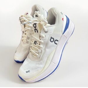 On THE ROGER Pro White Indigo 48.98720 Speedboard Women's Tennis Shoes size 7.5
